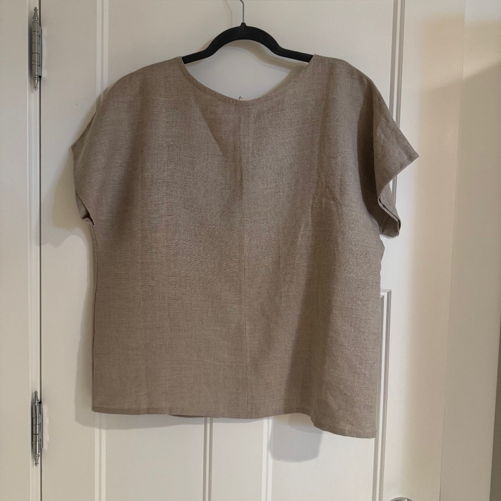 New With Tags Seek Shelter  Linen  Top